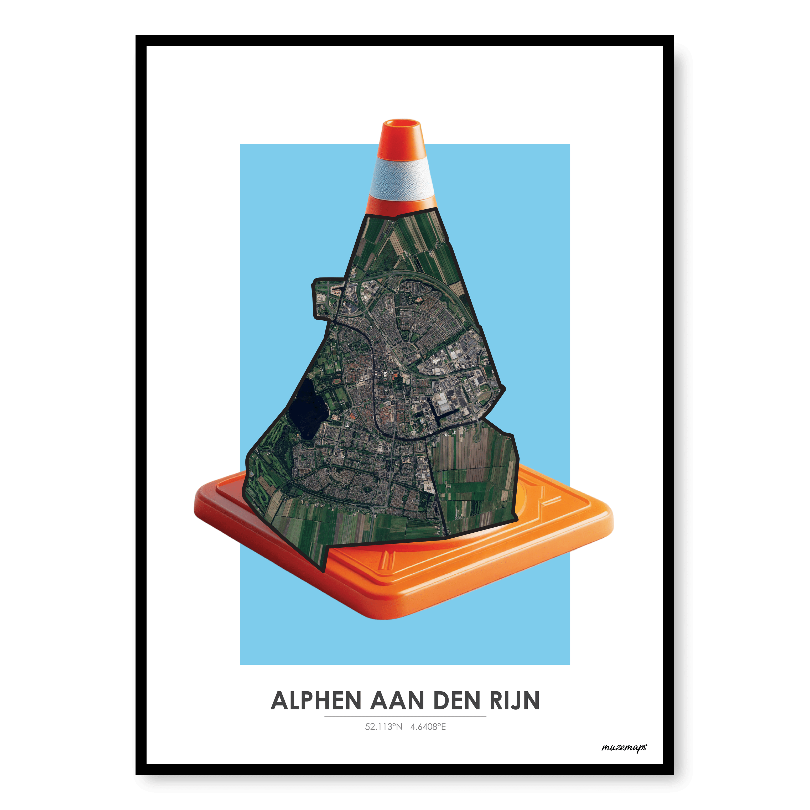 MuzeMap Poster Alphen aan den Rijn 2.0 MuzeMap Poster Alphen aan den Rijn 2.0