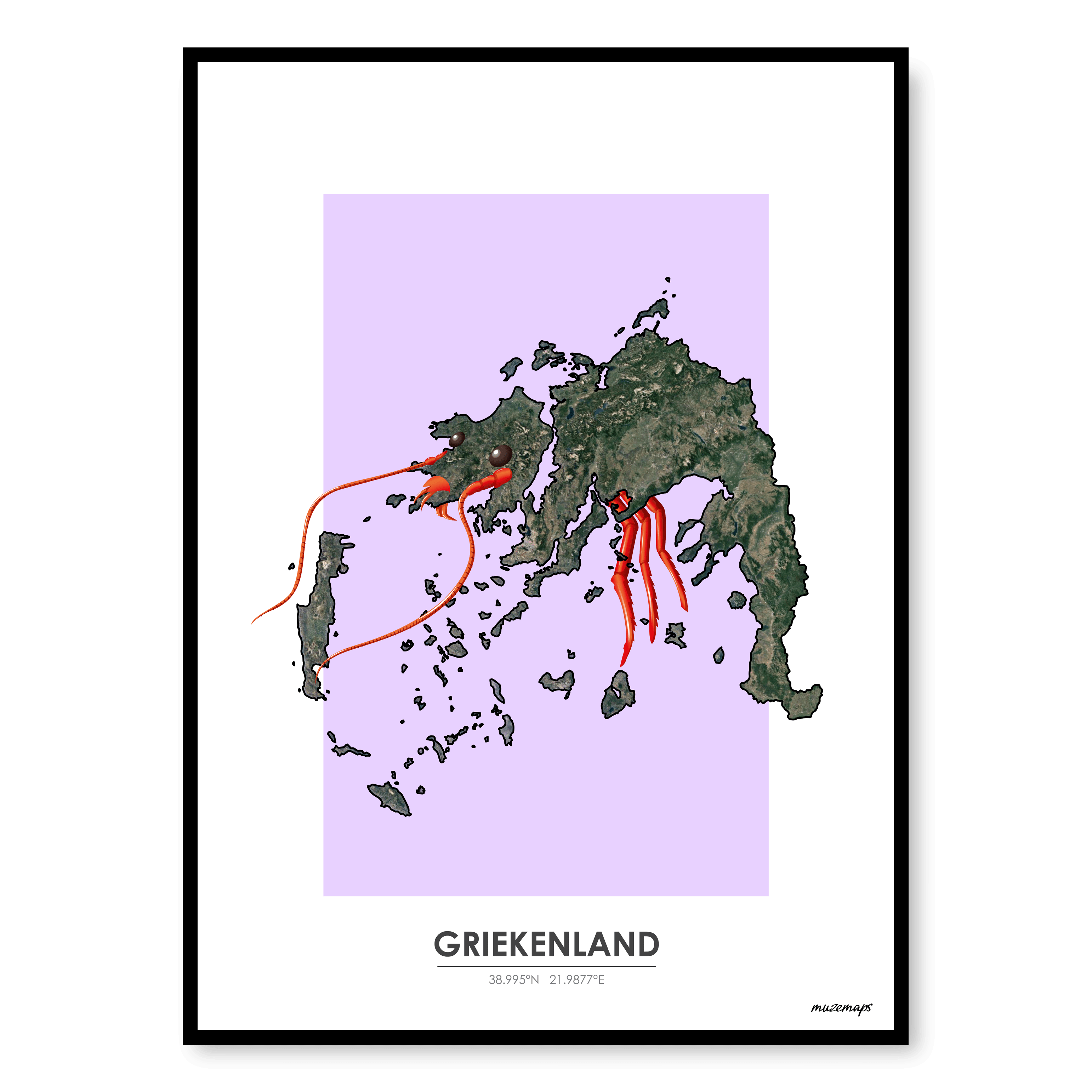 MuzeMap | Poster Griekenland MuzeMap | Poster Griekenland
