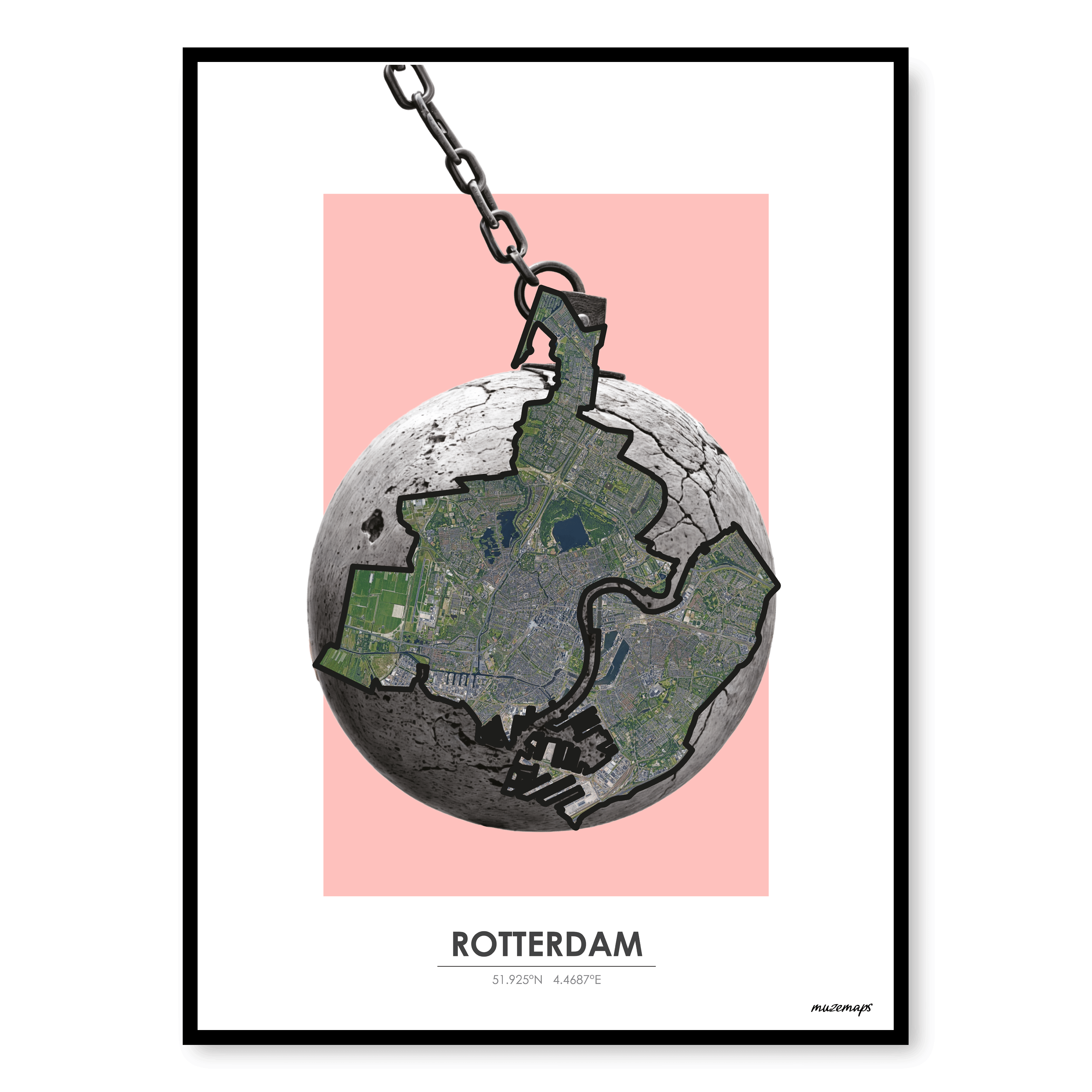 MuzeMap Poster Rotterdam 2.0 MuzeMap Poster Rotterdam 2.0