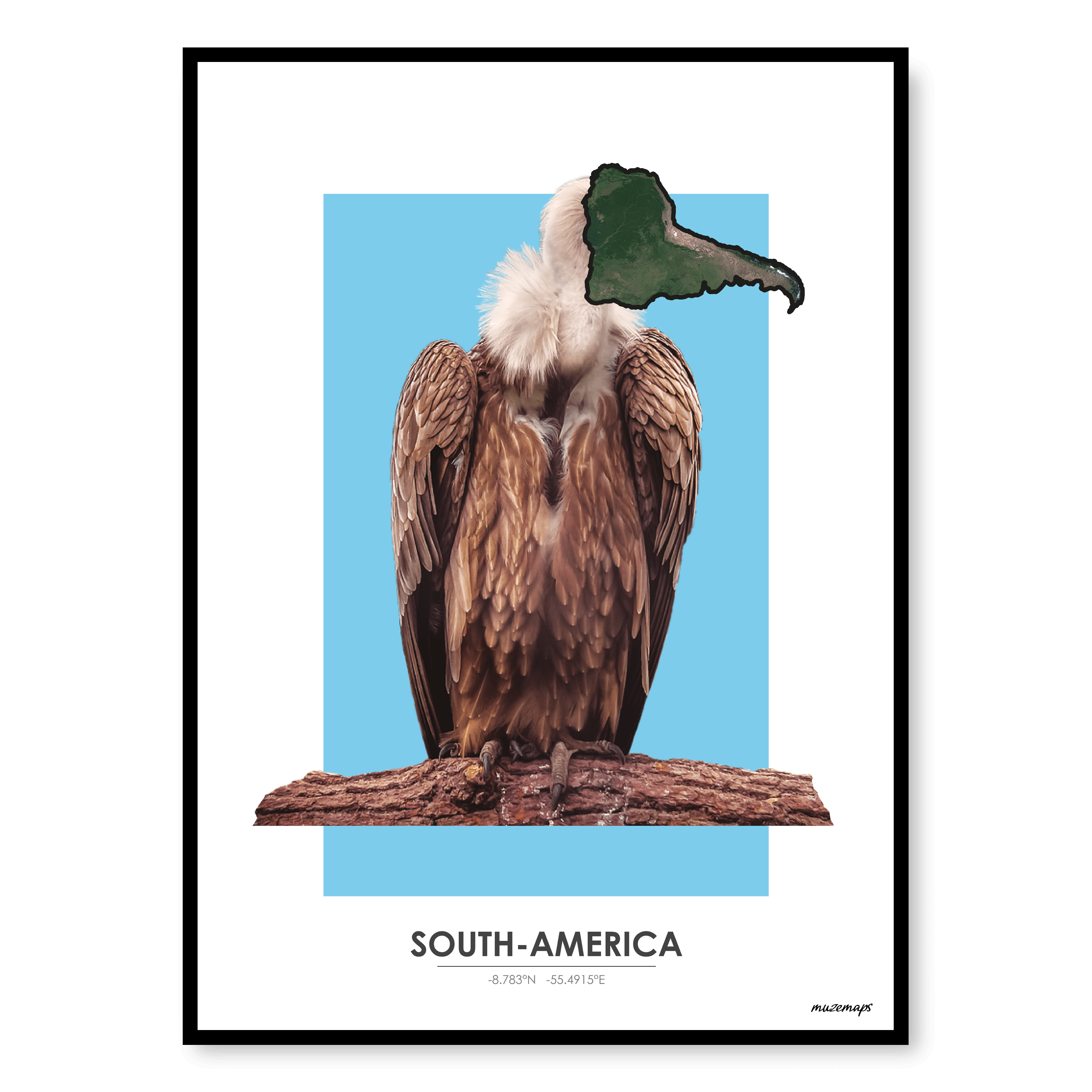 MuzeMap | Poster Zuid-Amerika MuzeMap | Poster Zuid-Amerika