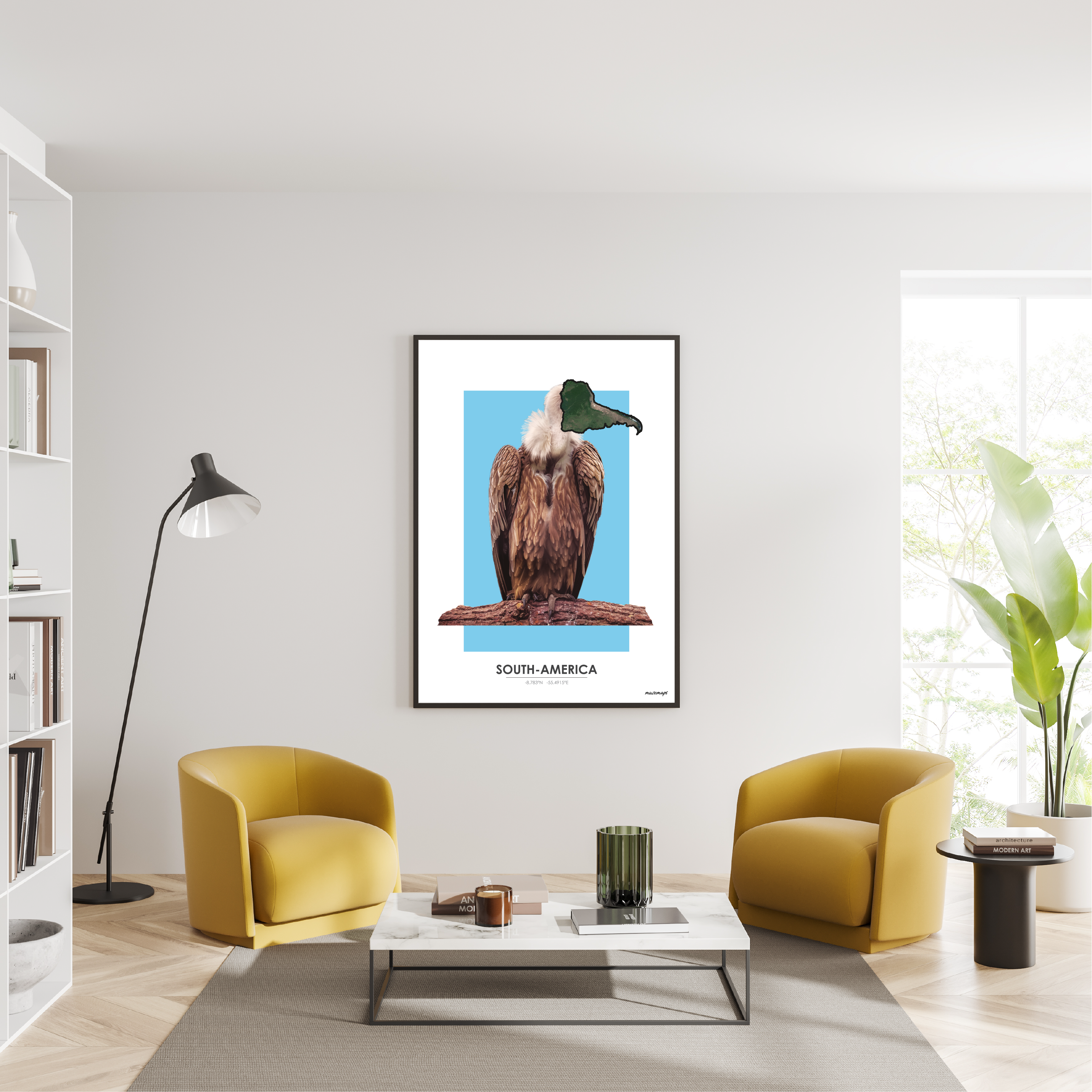 MuzeMap | Poster Zuid-Amerika MuzeMap | Poster Zuid-Amerika - Afbeelding 2