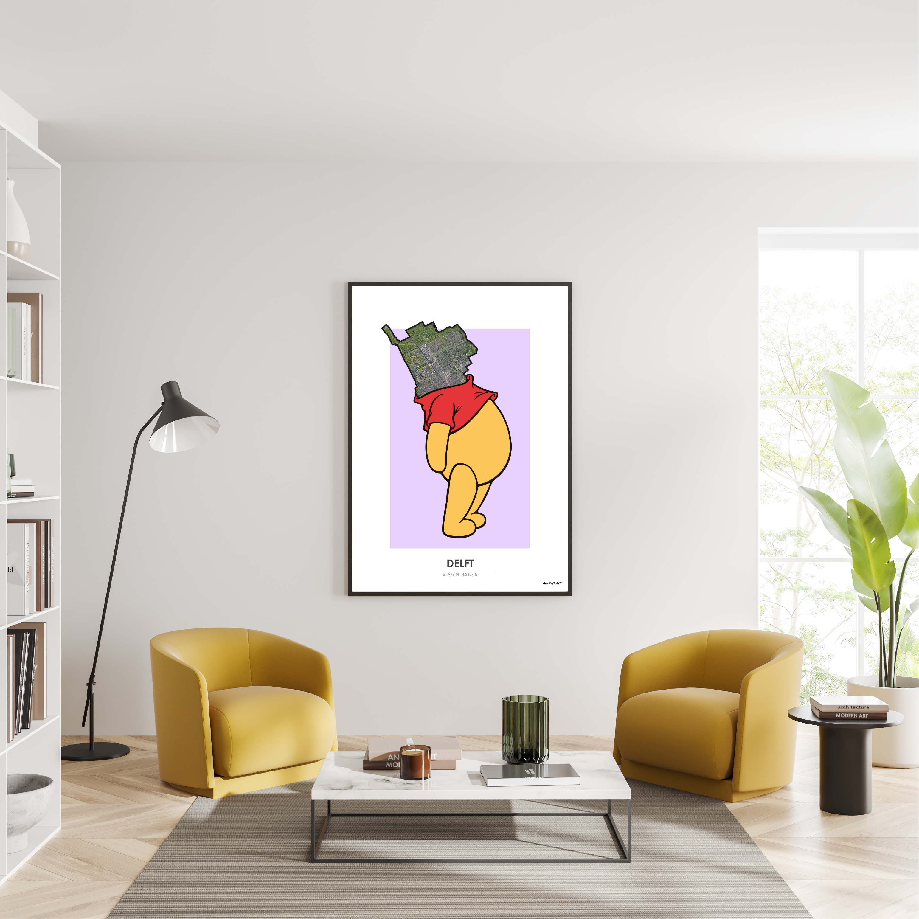 MuzeMap | Poster Delft MuzeMap | Poster Delft - Afbeelding 2